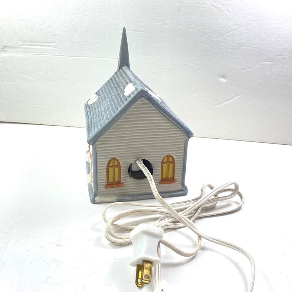 Vintage St Paul Church Porcelain Electric Lightup Christmas Home Decor National - Picture 5 of 8